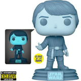  Funko Pop! Star Wars: ROTJ 40th Holographic Luke Skywalker GITD 615 EE Exclusive 