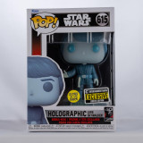  Funko Pop! Star Wars: ROTJ 40th Holographic Luke Skywalker GITD 615 EE Exclusive 