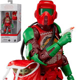 Hasbro Star Wars Black Series Scout Trooper Holiday Edition With Grogu Action Figure 