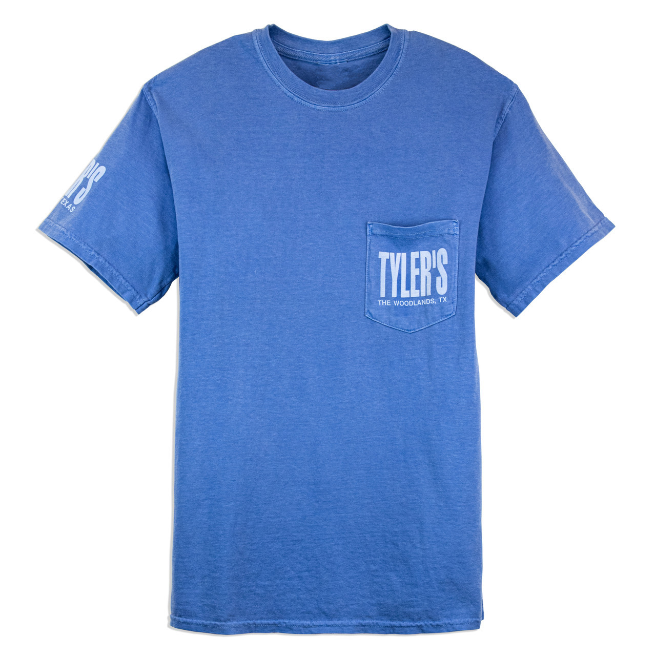 TYLER'S Blue Comfort Color Pocket Tee | TYLER'S