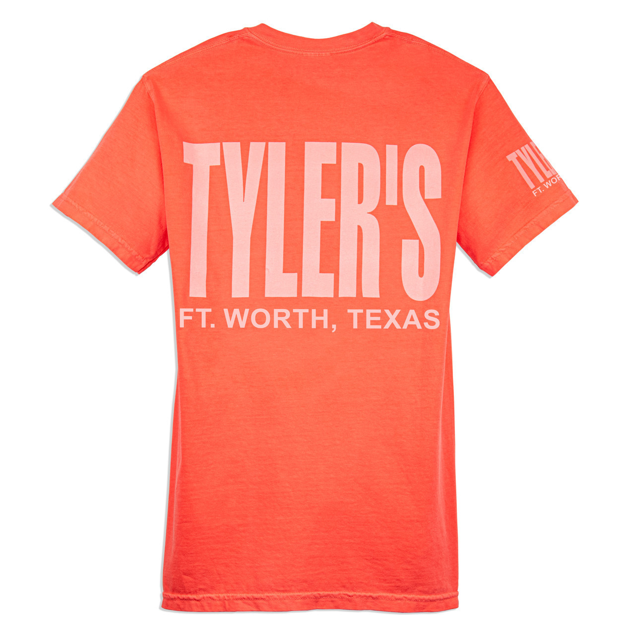 TYLER'S Neon Red Comfort Color Pocket Tee | TYLER'S