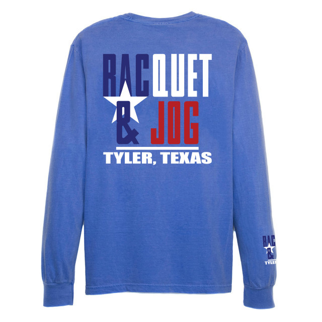 TYLER'S Blue/Texas Flag Long Sleeve Pocket Tee | TYLER'S