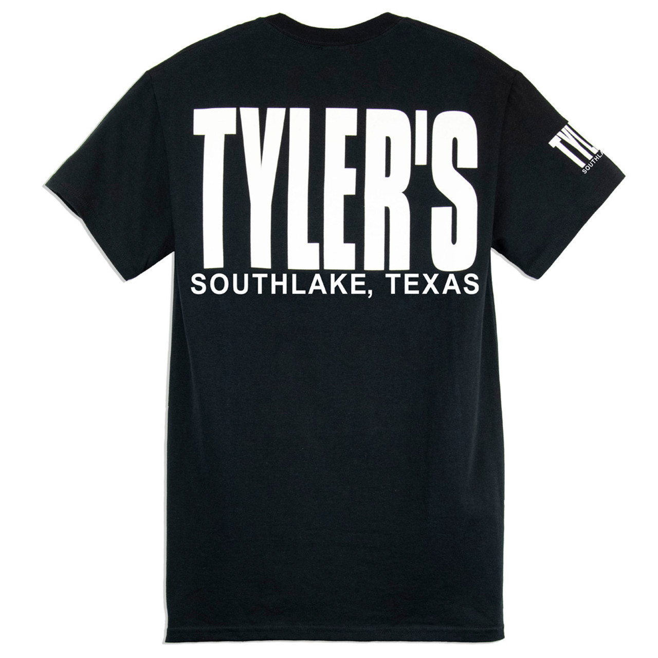 VALLAD CASHIER TEE BLK【S】 TYLER'S Black/White Block Tee | TYLER'S