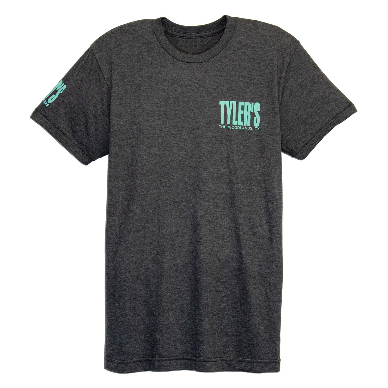 TYLER'S Dark Grey Heather Track Tee | TYLER'S