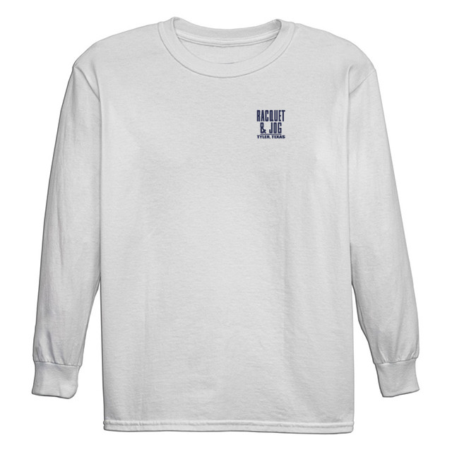 TYLER'S Kids' White/Navy Long Sleeve Tee | TYLER'S