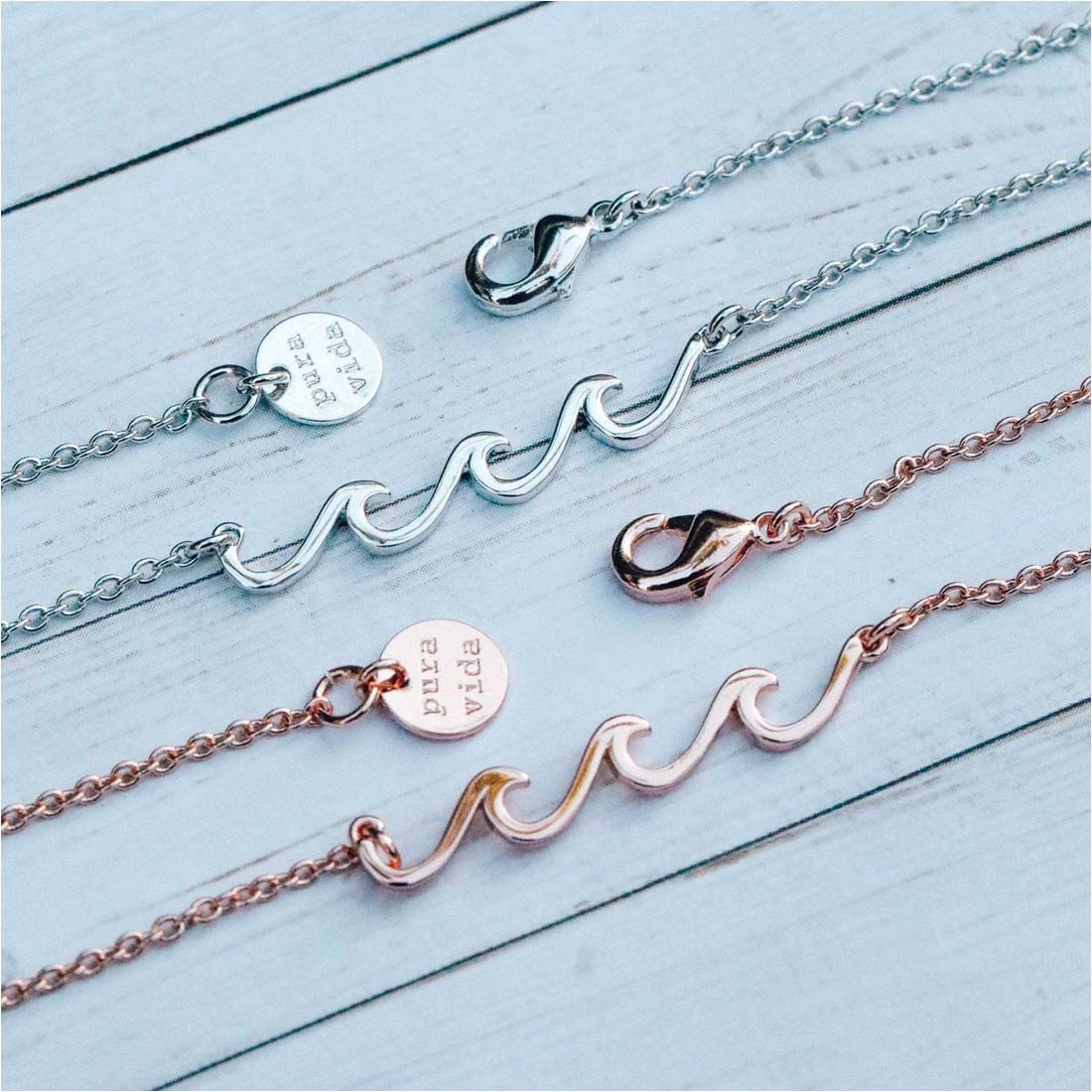 Pura Vida Delicate Wave Necklace | TYLER'S