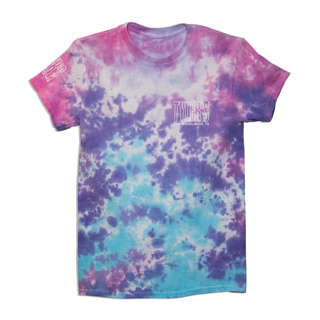 TYLER'S Cotton Candy Tie Dye Outline Tee | TYLER'S