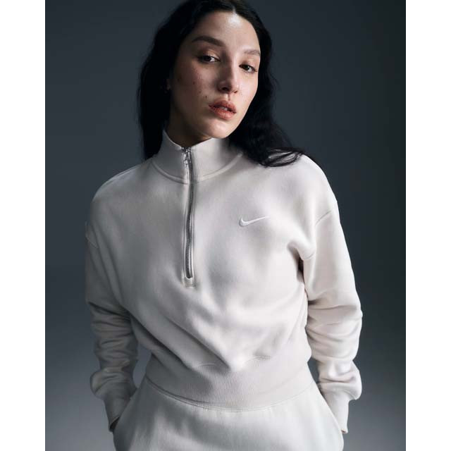 Nike Women's Phoenix Fleece 1/2-Zip Crop | TYLER'S