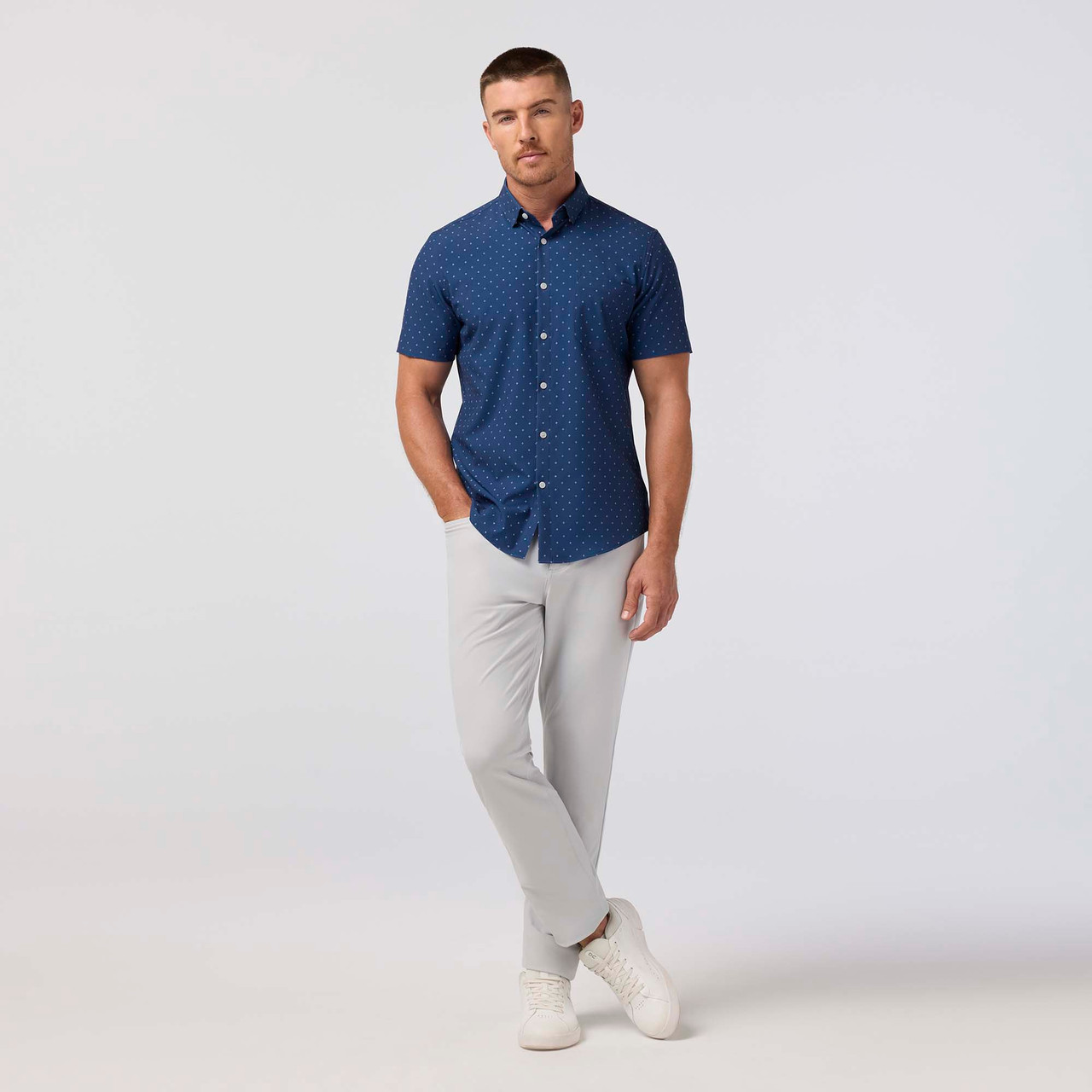 men's fashion short sleeve dress shirts Au Noir Short Sleeve Shirts Tivoli Multi