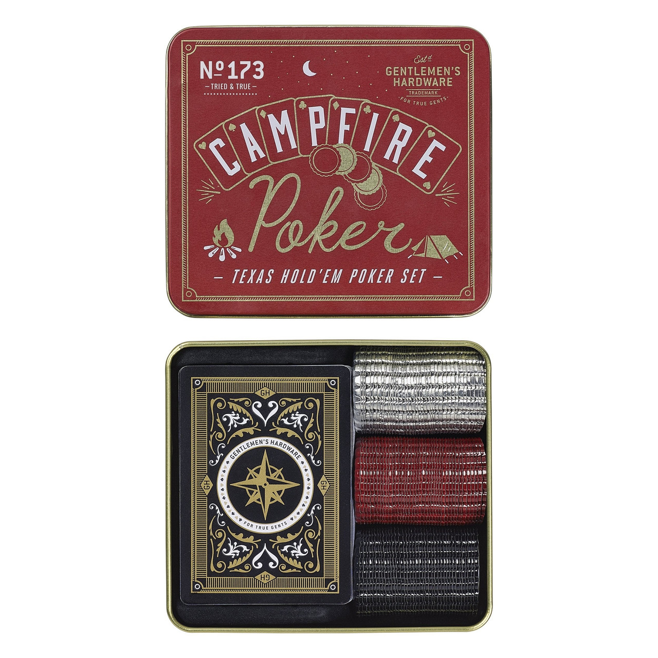 WANTKEY CAMP サイコロ ベルクロワッペン　アロマボトル SET Gentlemen's Hardware Campfire Poker Set | TYLER'S
