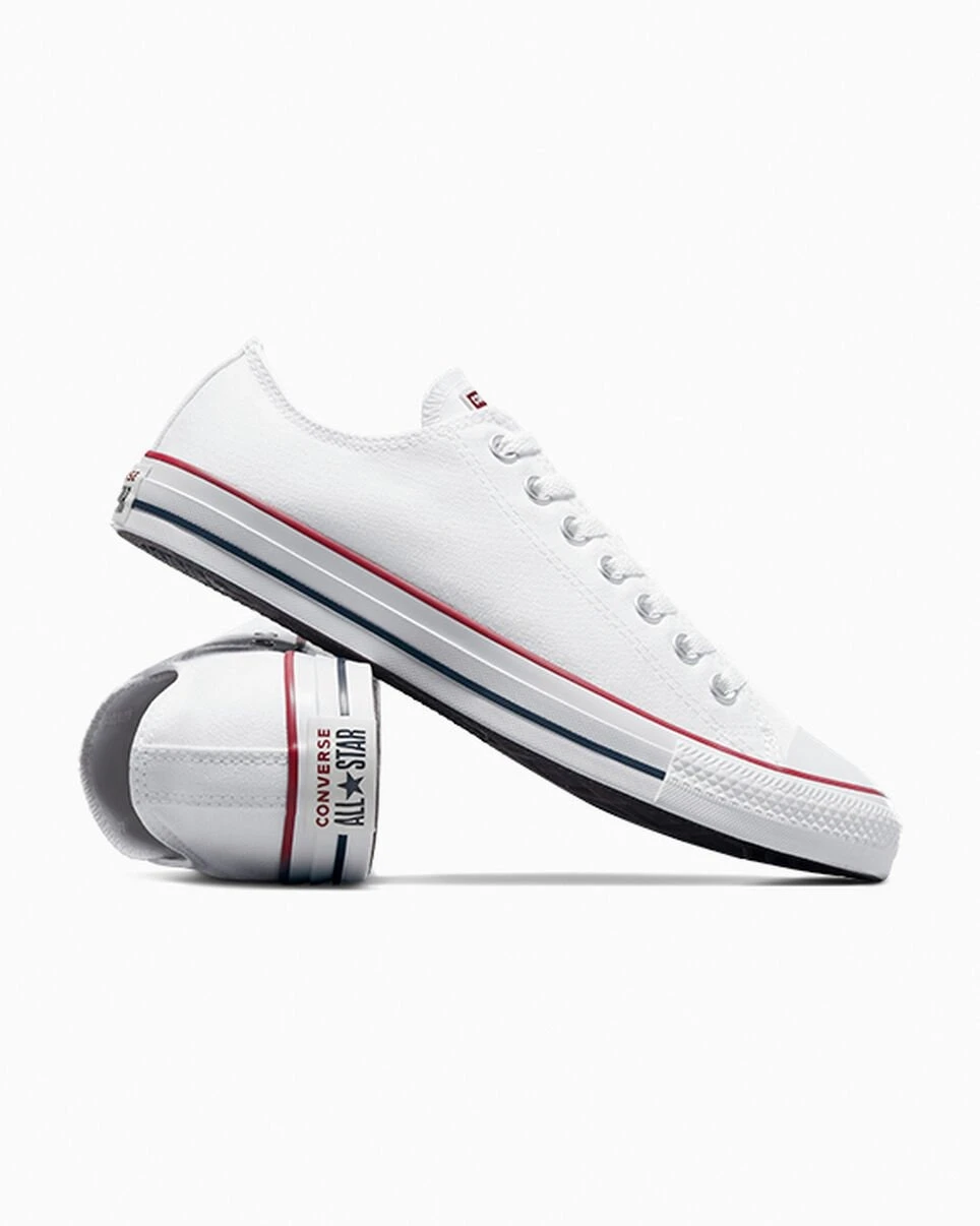 Converse Chuck Taylor All Star Shoes Mens Size 7 White Canvas Low Top OX Casual Converse Chuck Taylor All Star OX Low Top Sneakers, Size 7  main image 3