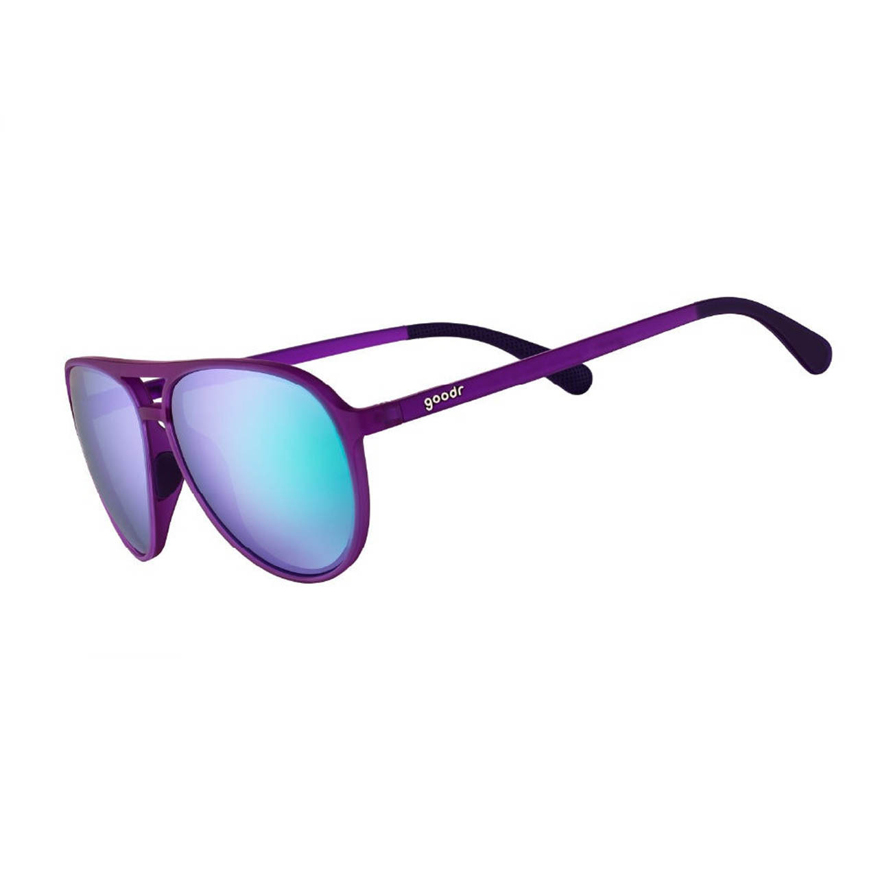 Polarized Aviator Sunglasses, Large, UV400, No Slip No Bounce goodr Undercover Stunt Double Medium Size (Retro G) Solid  main image 3