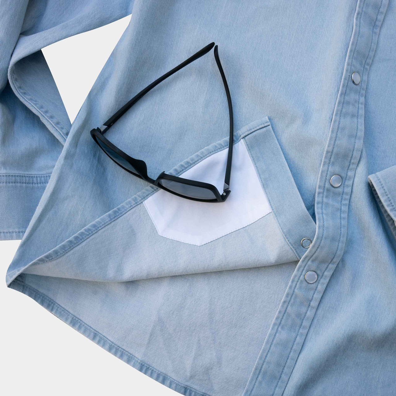 Poncho Outdoors Men's Denim Snapshirt | TYLER'S