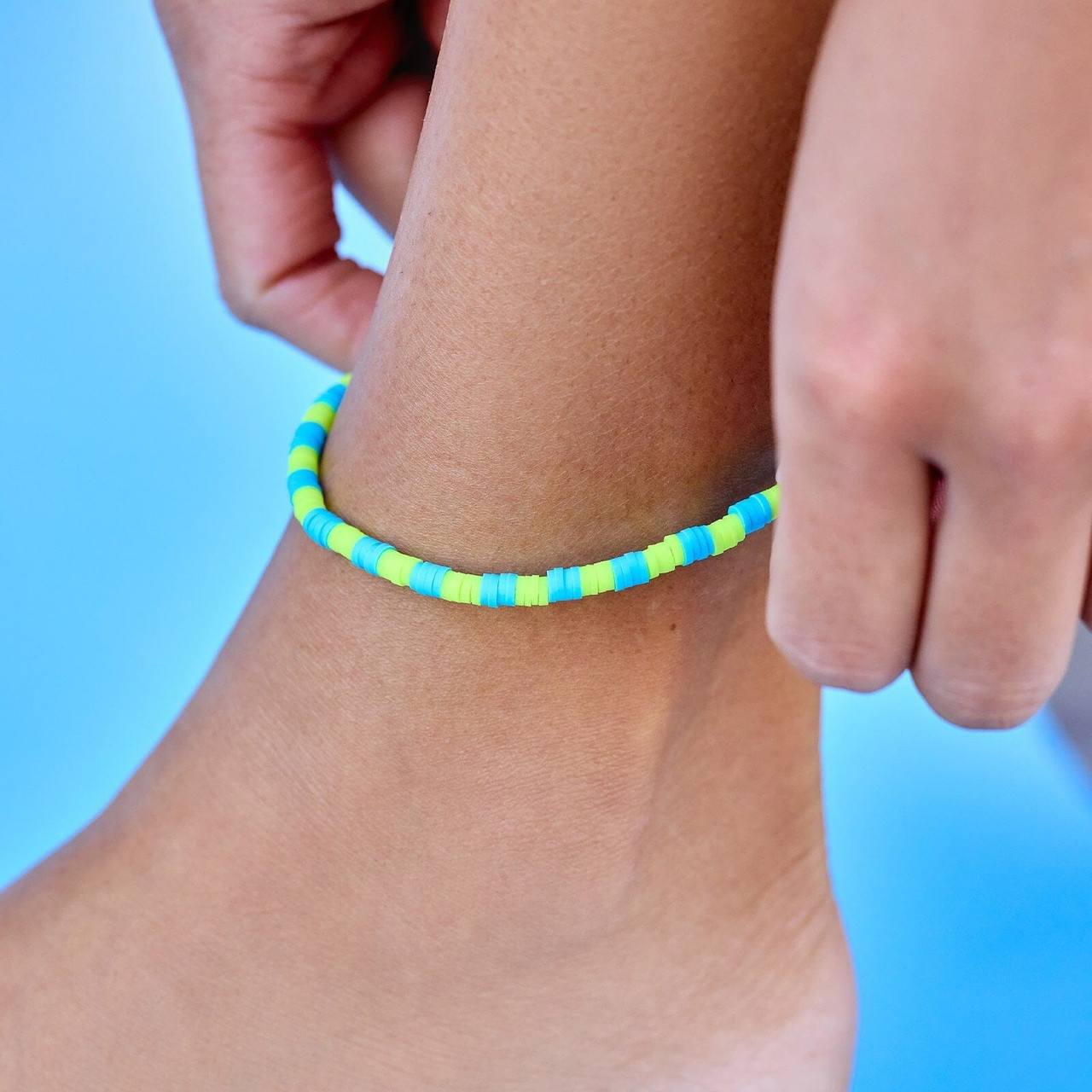 Pura Vida Yucca Seascape Stretch Anklet | TYLER'S