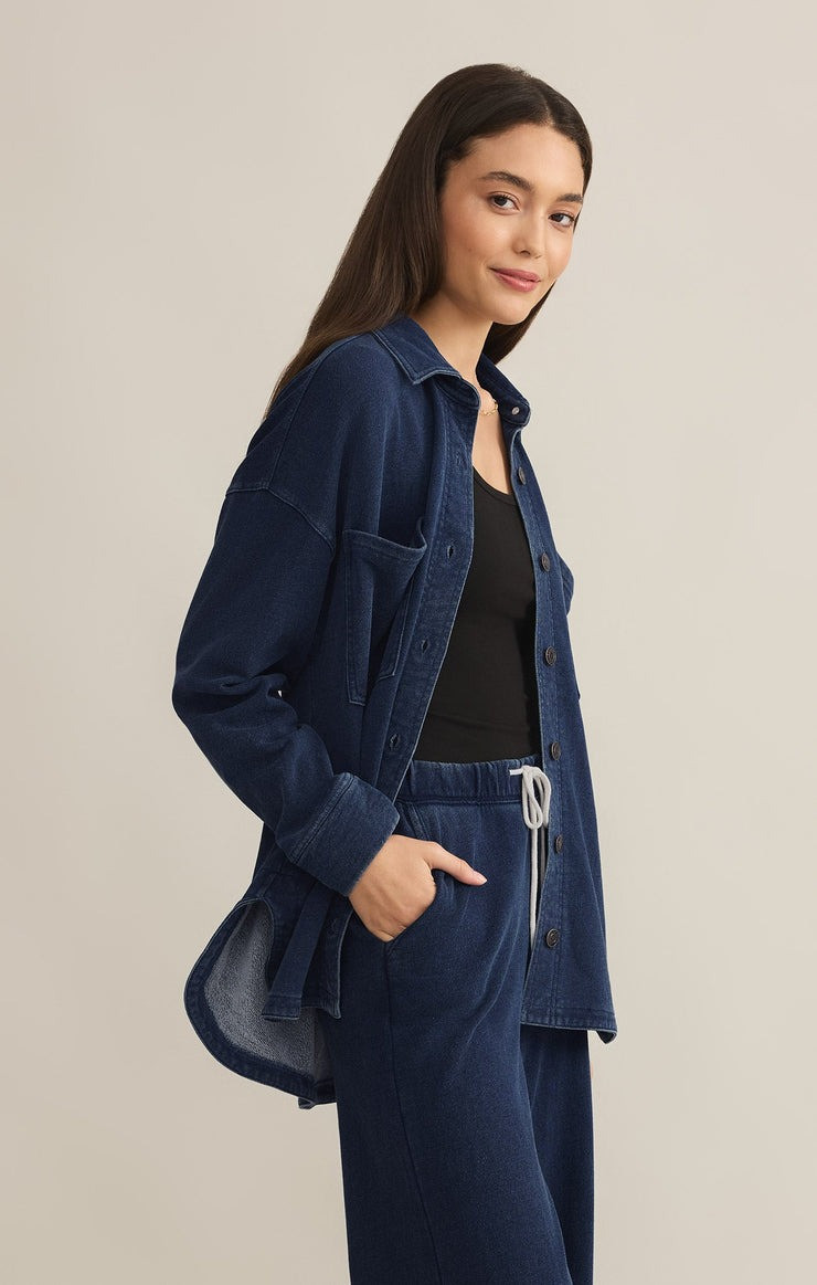 Z Supply Women's All Day Knit Denim Jacket | TYLER'S