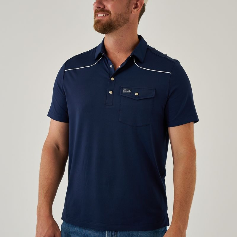 Burlebo Men's Pearl Snap Polo | TYLER'S