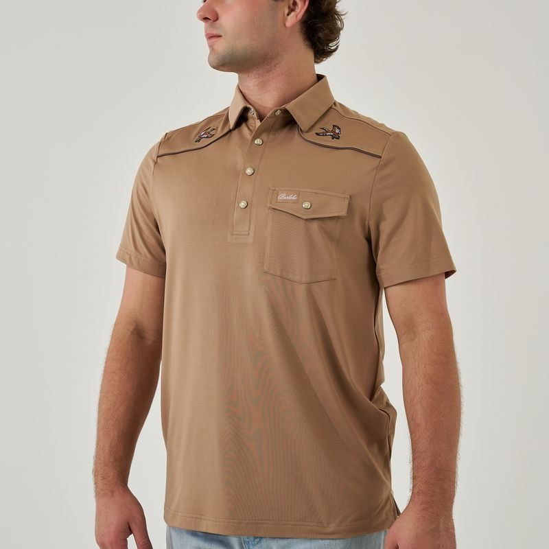 Burlebo Men's Pearl Snap Polo | TYLER'S