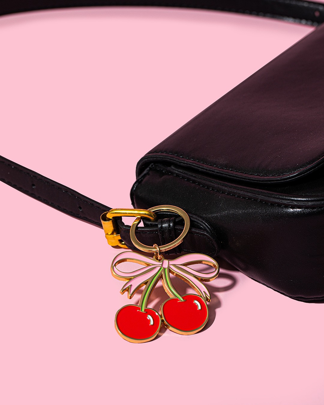 Brittany Paige Cherries Enamel Keychain | TYLER'S