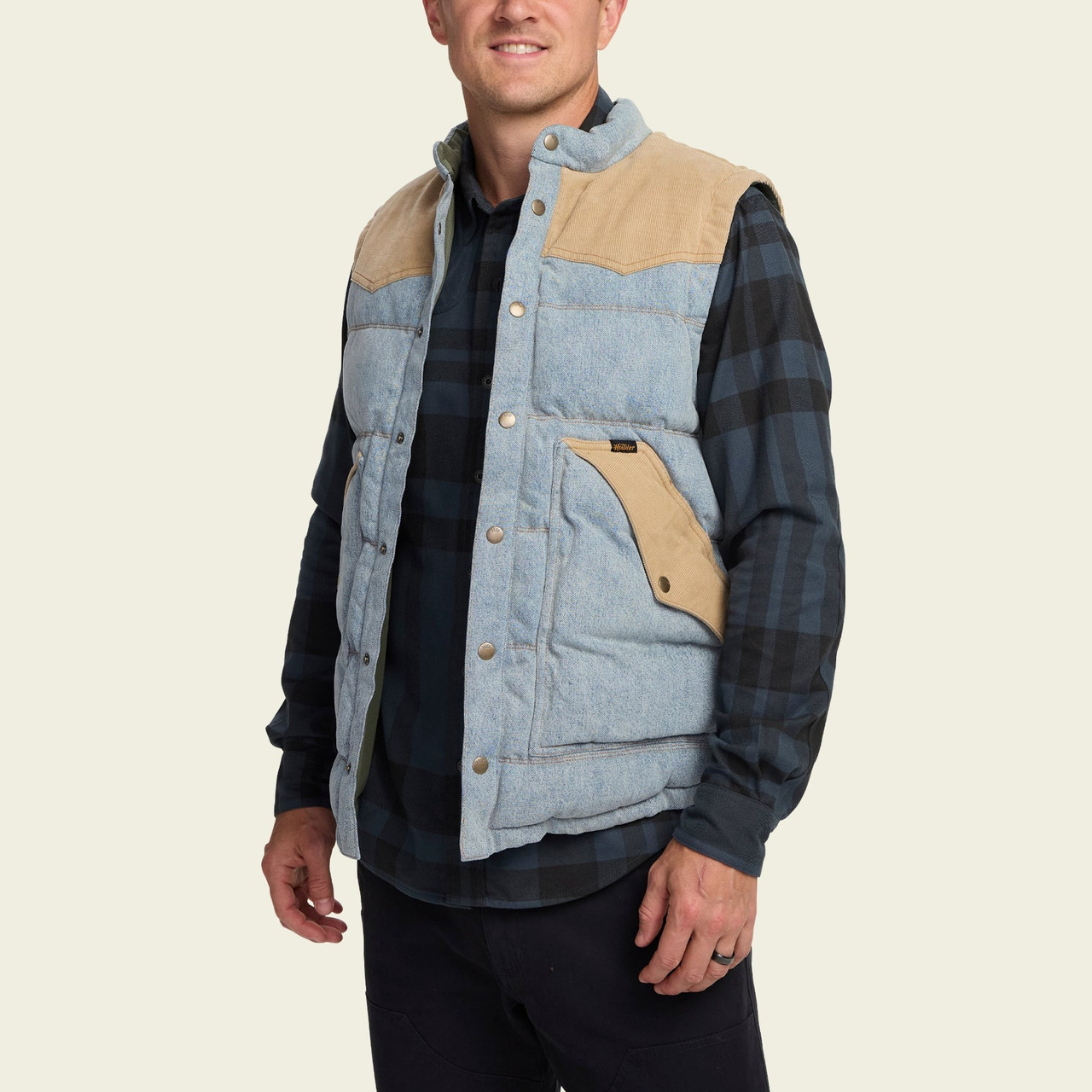 Howler Brothers Denim Rounder Vest | TYLER'S