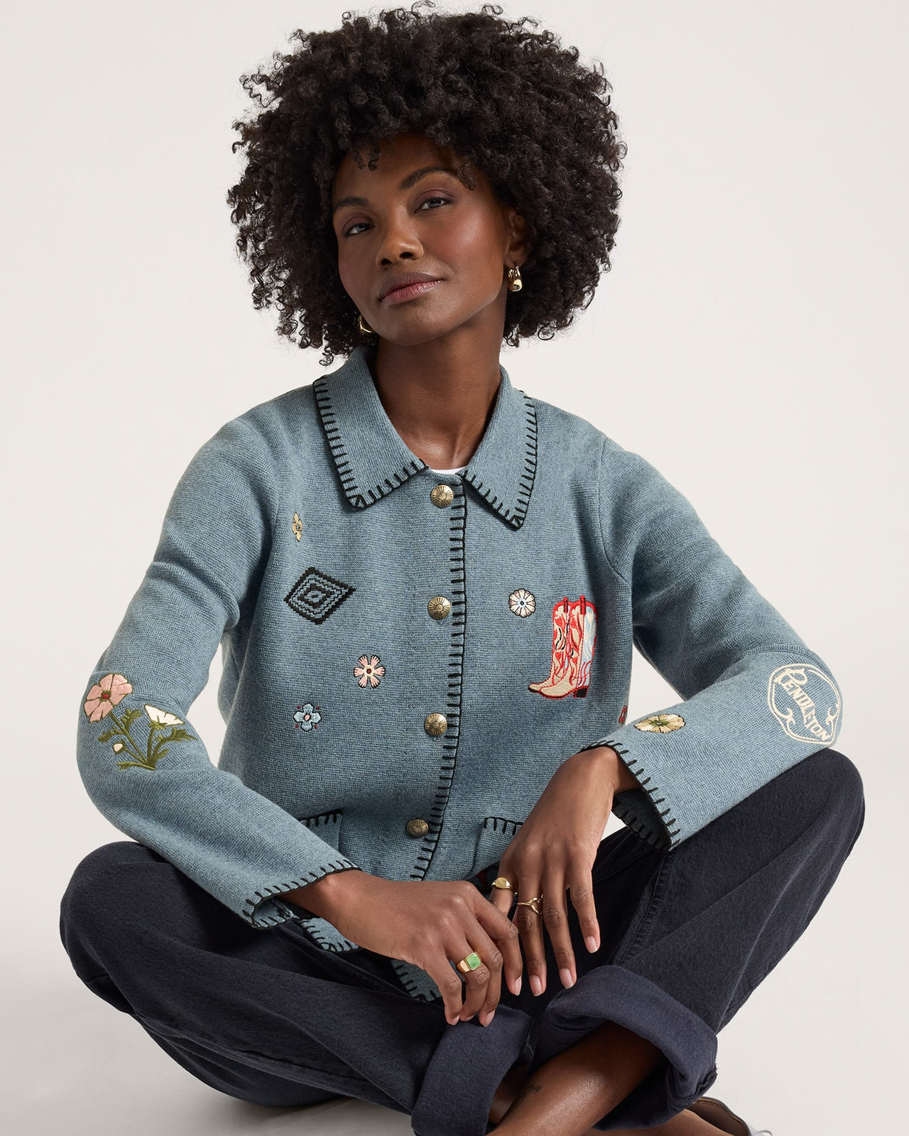 トップス ROTAR Auspicious Souvenir Cardigan XL Pendleton Women's Souvenir Cardigan | TYLER'S