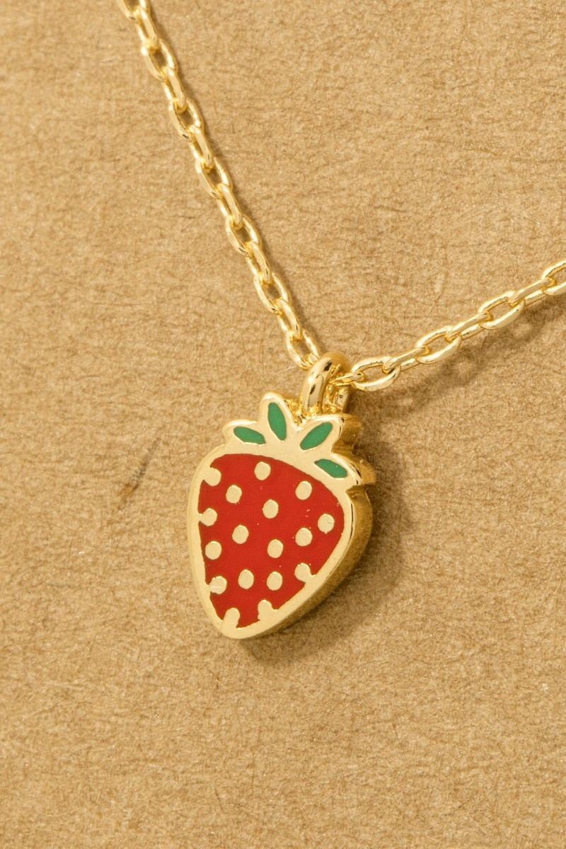Strawberry Pendant Necklace | TYLER'S