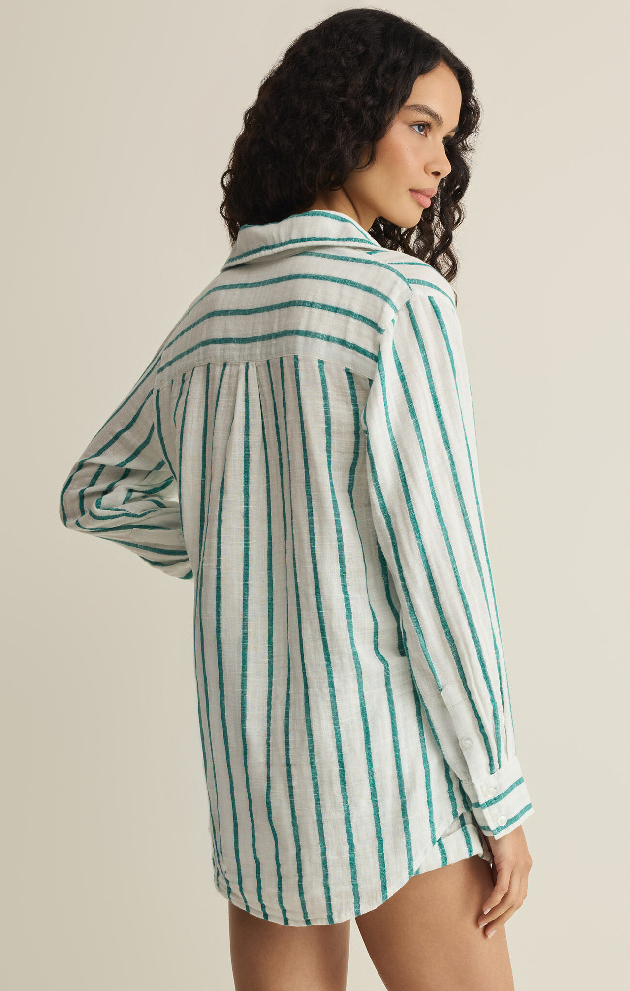 Z Supply Women's PJ Saturday Striped Shirt | TYLER'S