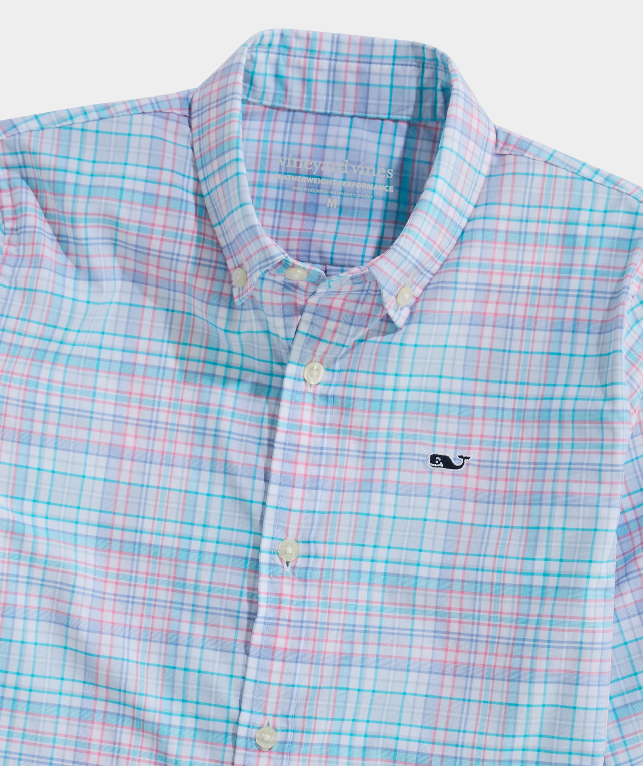 vineyard vines dress shirt Boys Callwood Plaid Featherweight Performance drying fabric and built vineyard vines On-The-Go Nylon Plaid