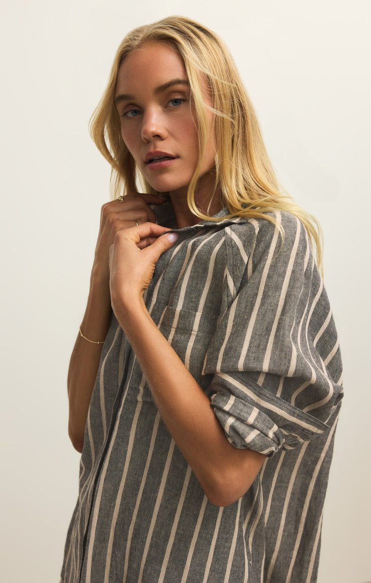 Z Supply Women's The Perfect Linen Striped Top | TYLER'S