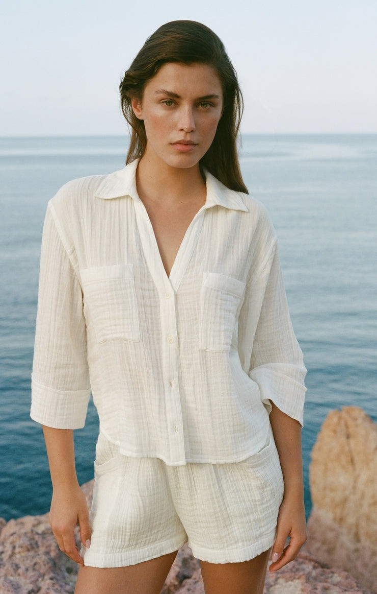Z Supply Women's Helena Airy Gauze Top | TYLER'S