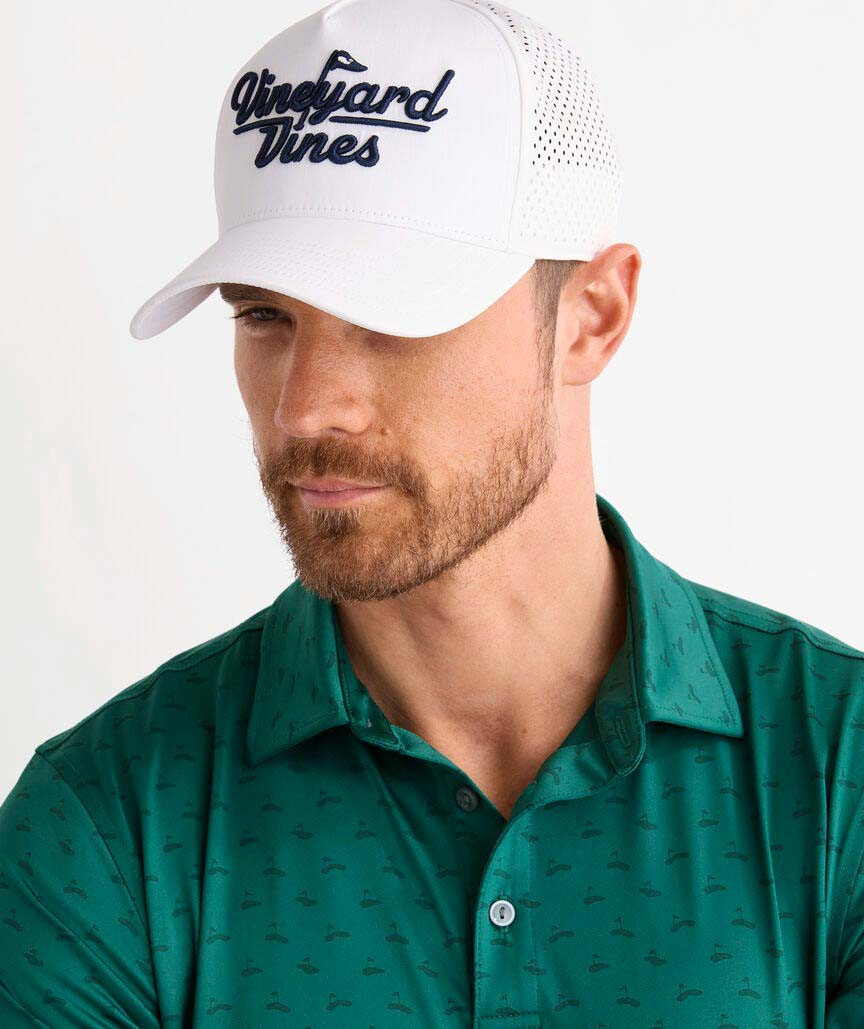 Vineyard Vines Golf Logo Trucker Hat | TYLER'S