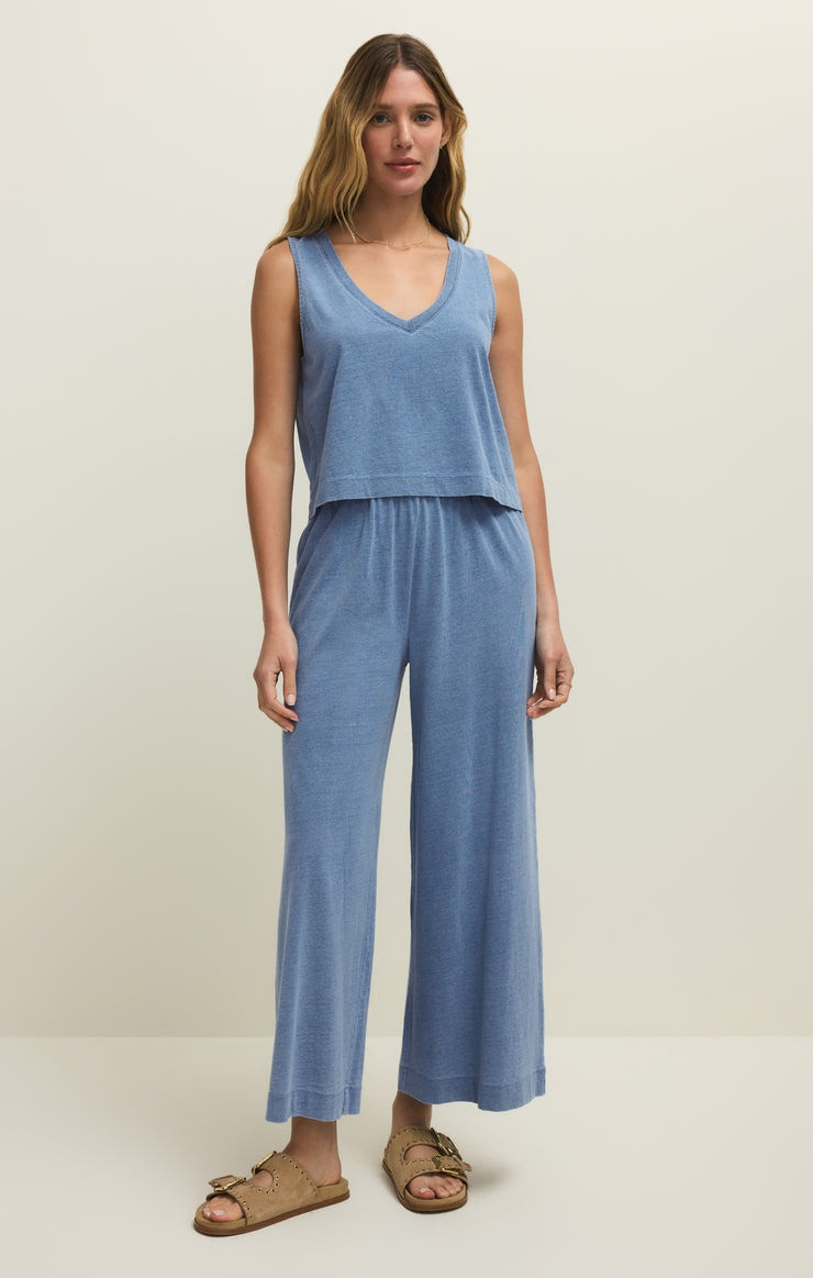 Z Supply Women's Scout Jersey Denim Wide Leg | TYLER'S