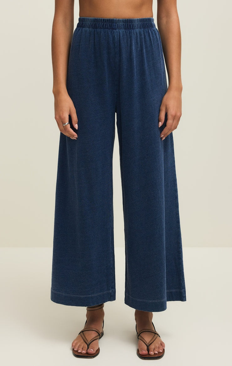 Z Supply Women's Scout Jersey Denim Wide Leg | TYLER'S