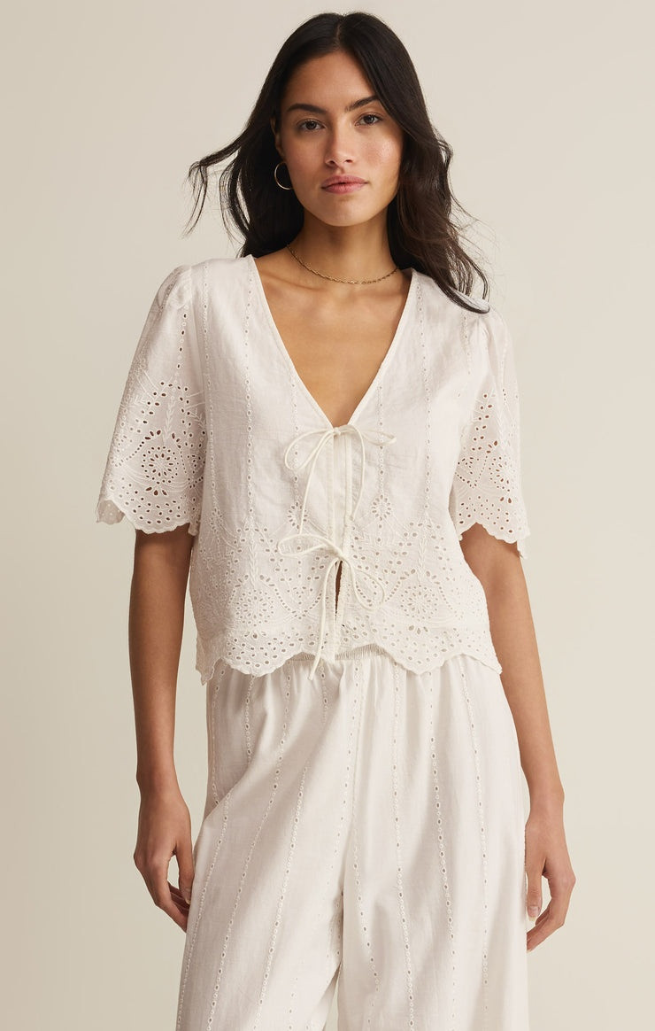 Z Supply Women's Oceanside Embroidered Top | TYLER'S