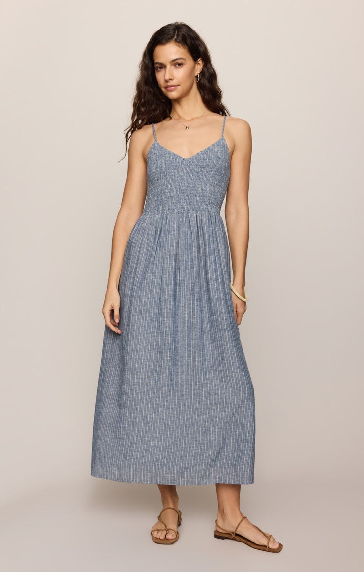 Z Supply Romy Striped Linen Maxi Dress