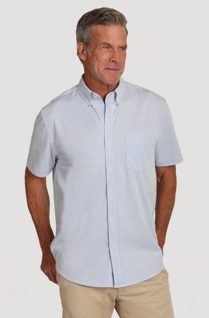 True Grit Men's Seersucker Shirt | TYLER'S