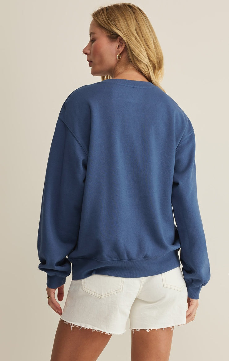 Z Supply Women's Americana Boyfriend Sweatshirt | TYLER'S