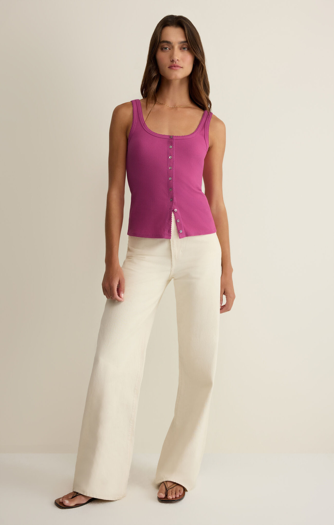 Z Supply Women's Niko Scallop Tank | TYLER'S