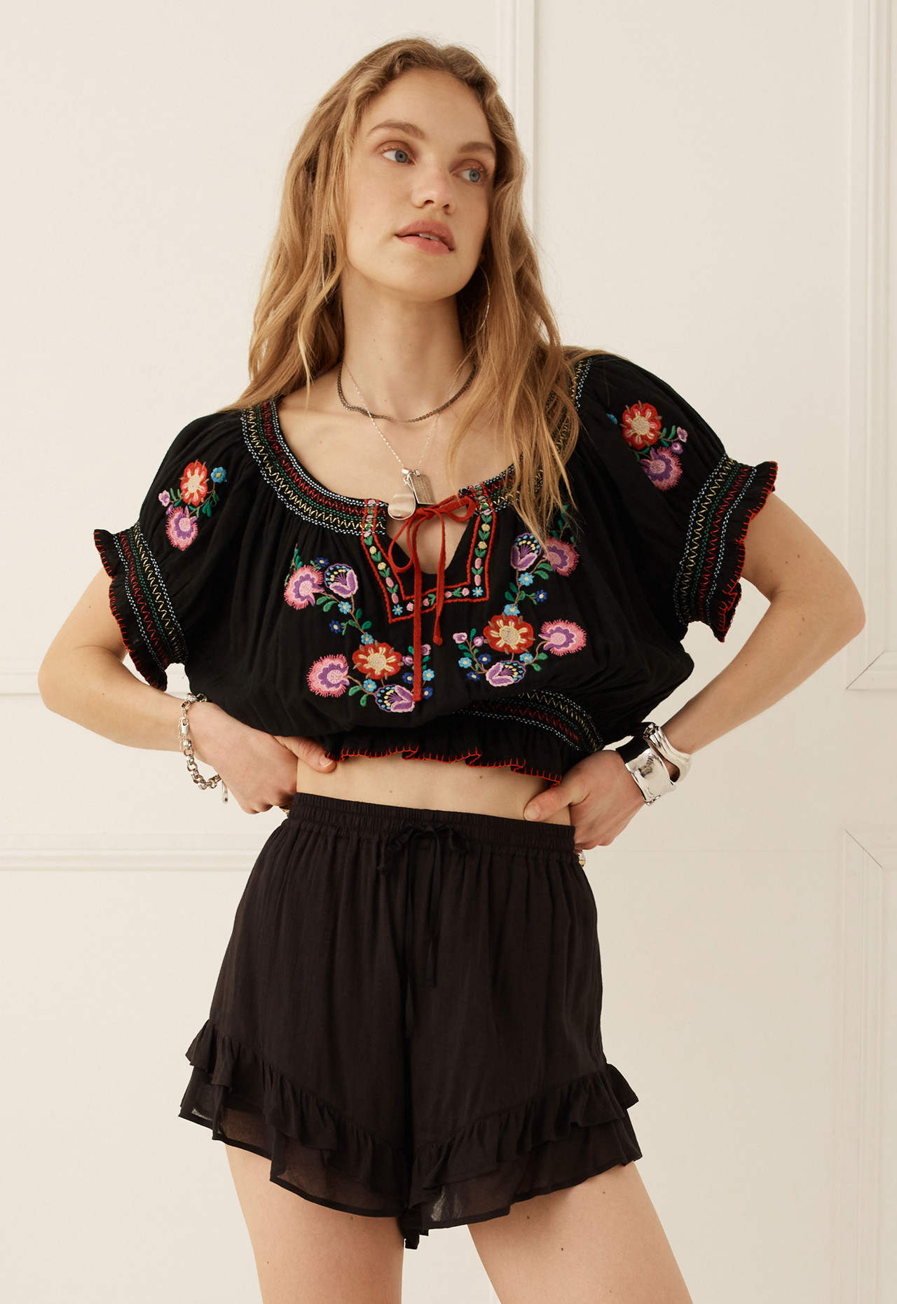 Spell Women's Feliz Crop Blouse | TYLER'S