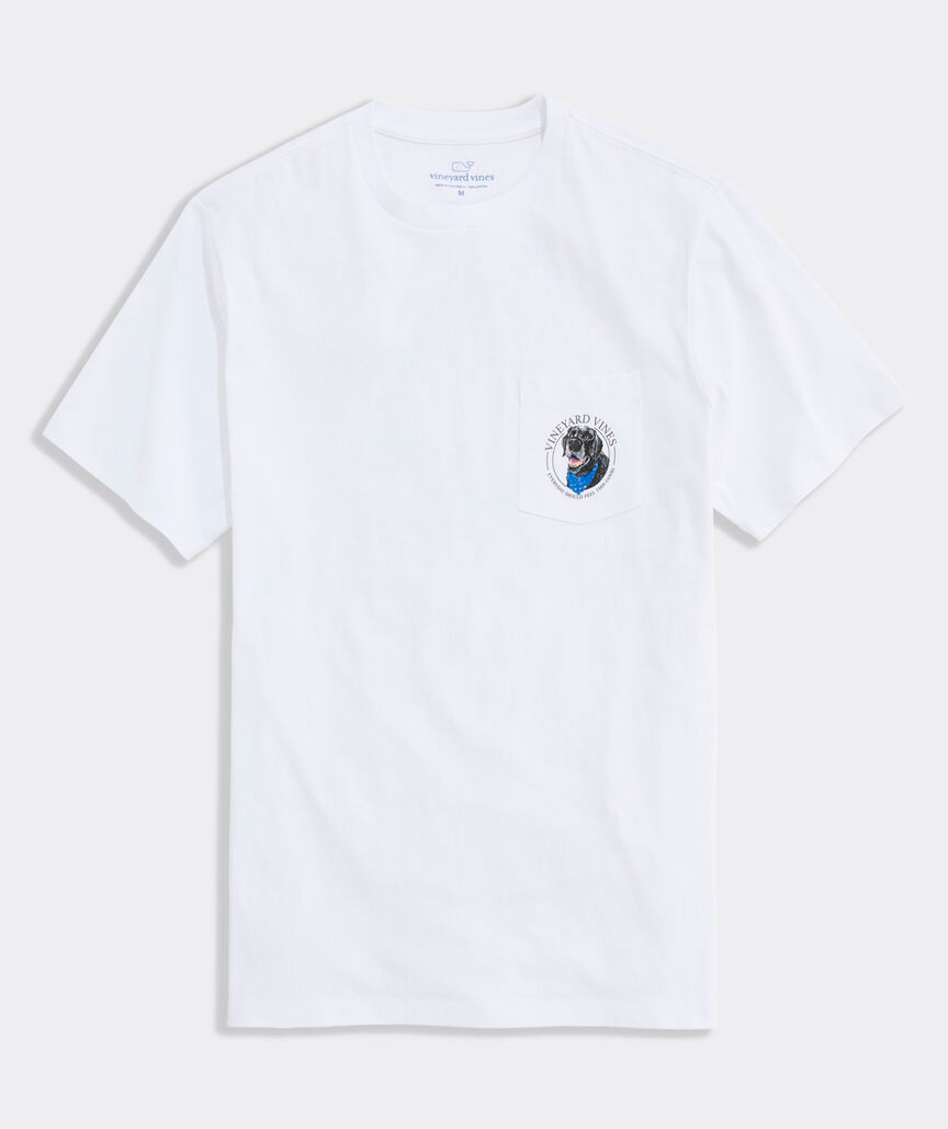 Vineyard Vines Men's Black Lab EDSFTG Short-Sleeve Pocket Tee