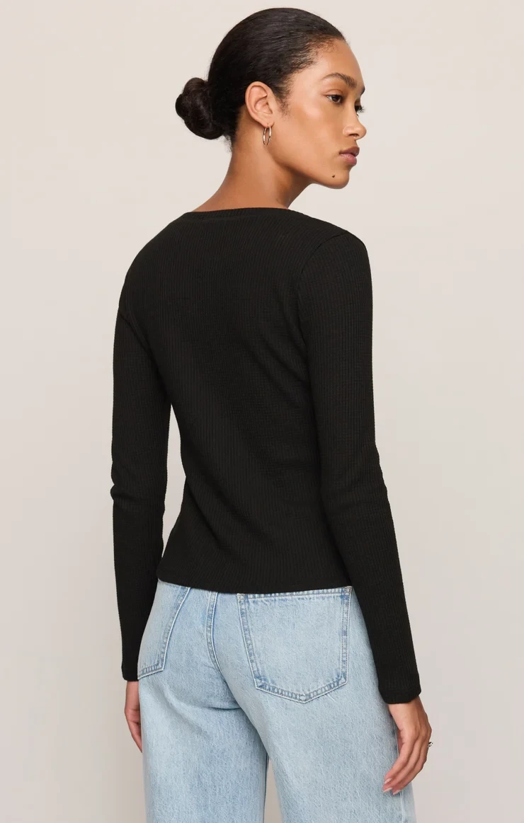 Z Supply Women's Albany Waffle Snap Front Top | TYLER'S
