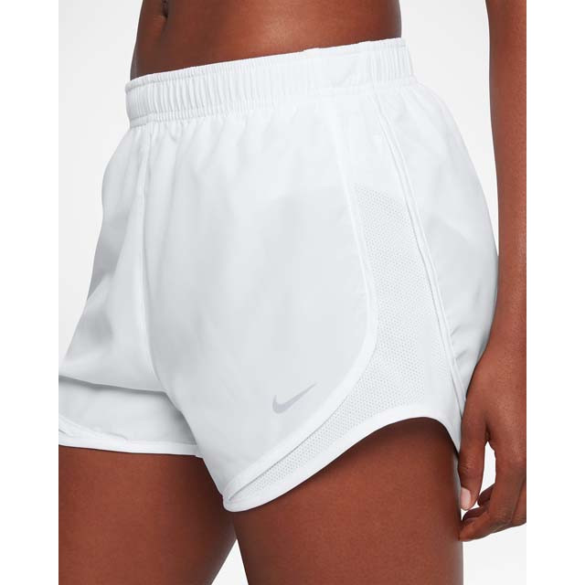 nike women's tempo shorts white