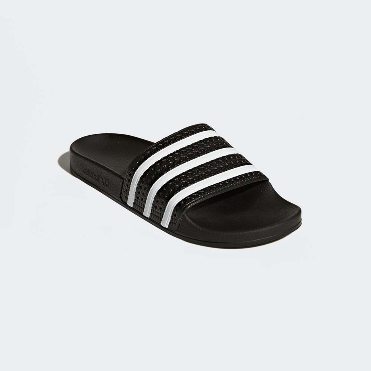 All black hot sale adidas slides mens