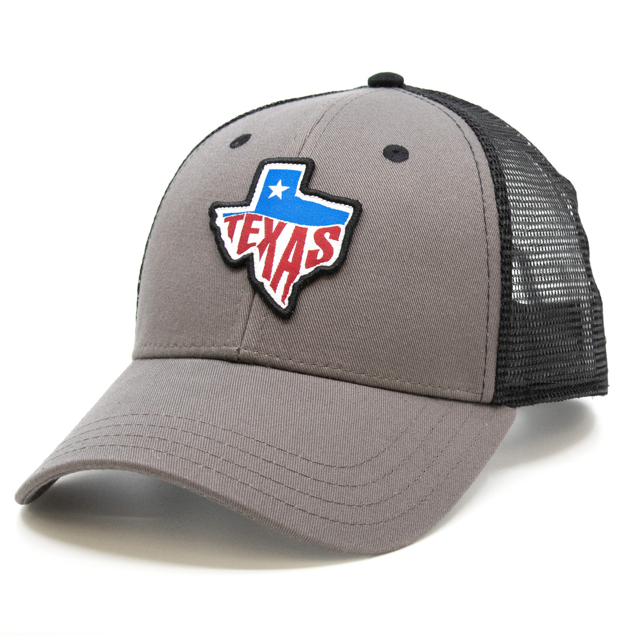 Charcoal Vintage Texas Patch Trucker Hat