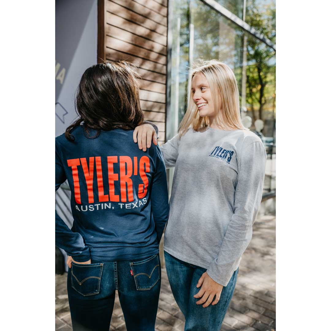 TYLER'S Navy/Red Long Sleeve Cuffless Tee | TYLER'S
