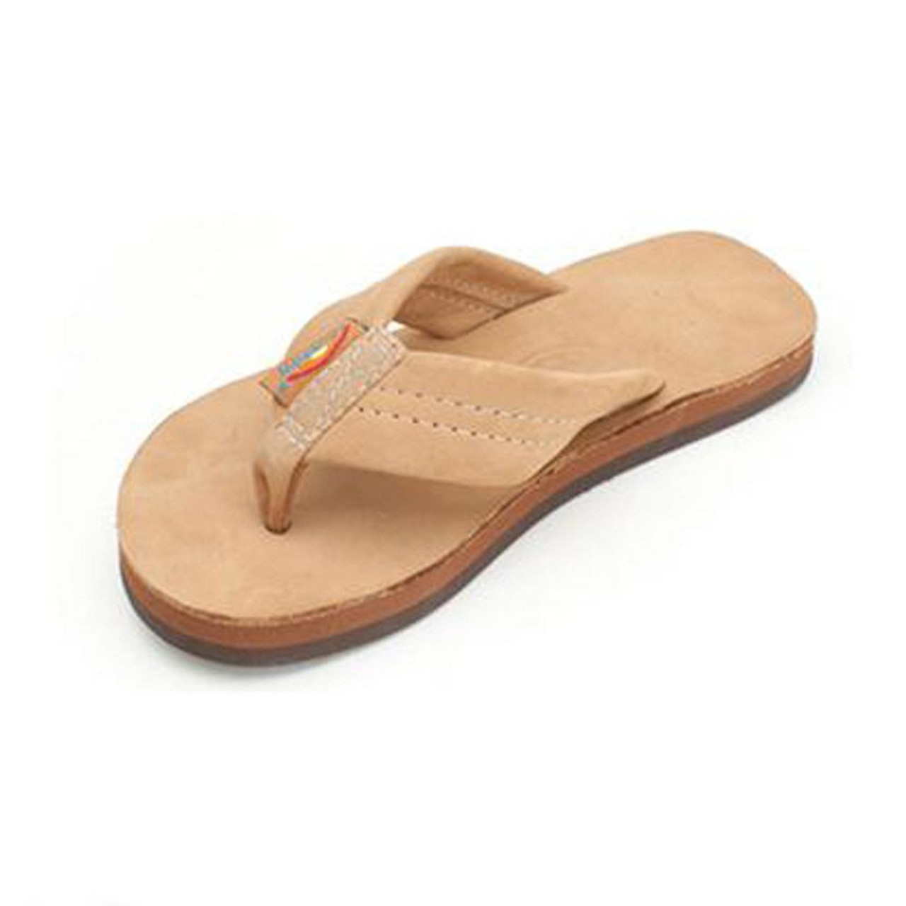 Kids' Sierra Brown Premier Leather Single Layer Sandals - TYLER'S