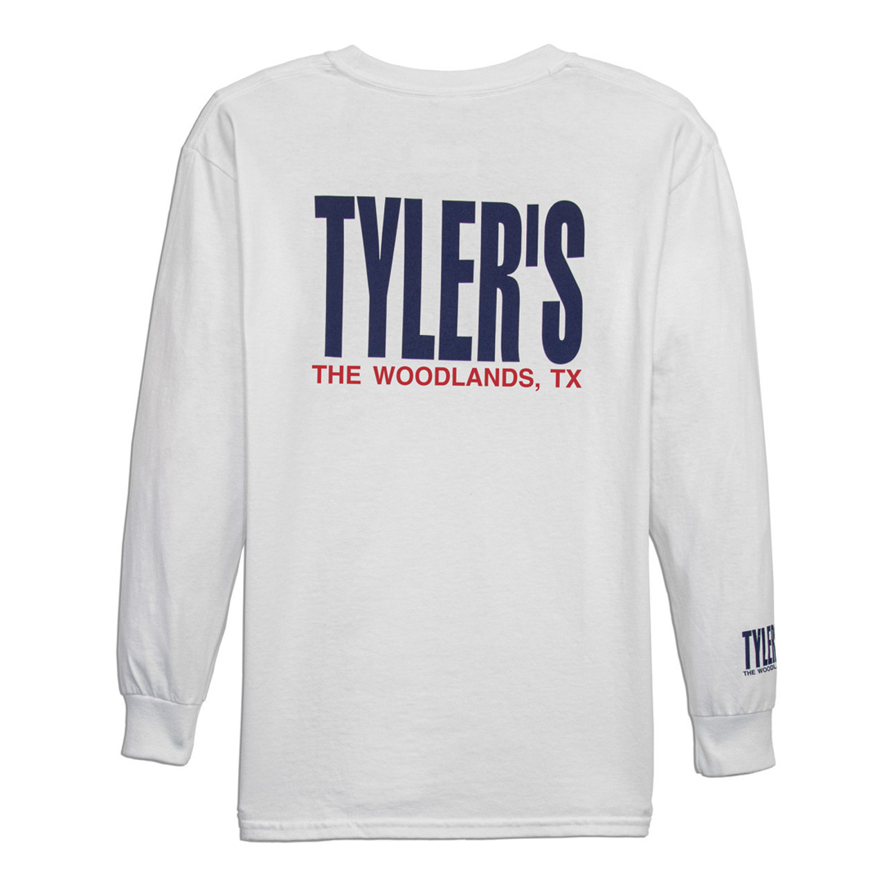 TYLER'S Kids' White/Navy Long Sleeve Tee | TYLER'S