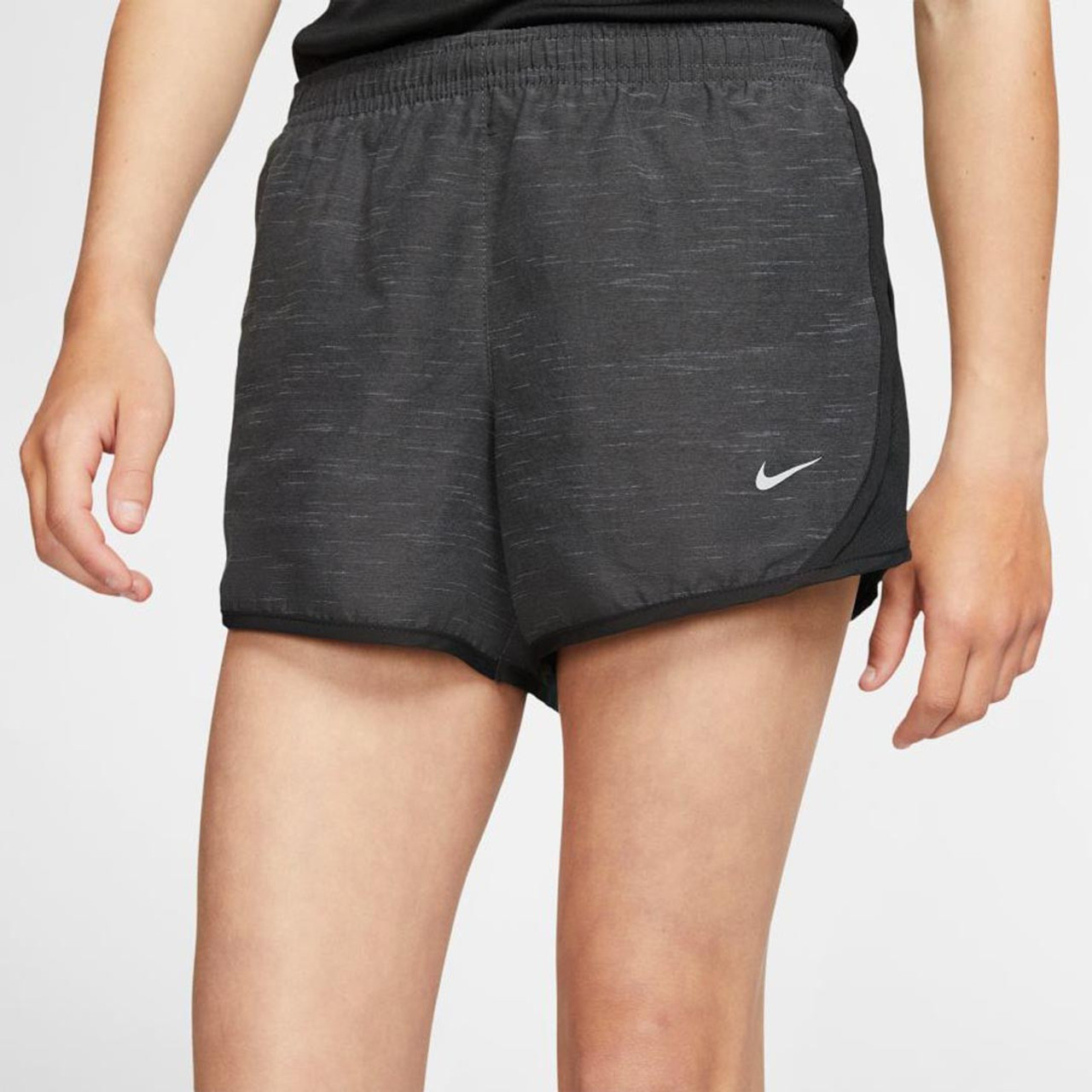 Nike Dri-FIT Tempo Girls' Running Shorts - Black/White