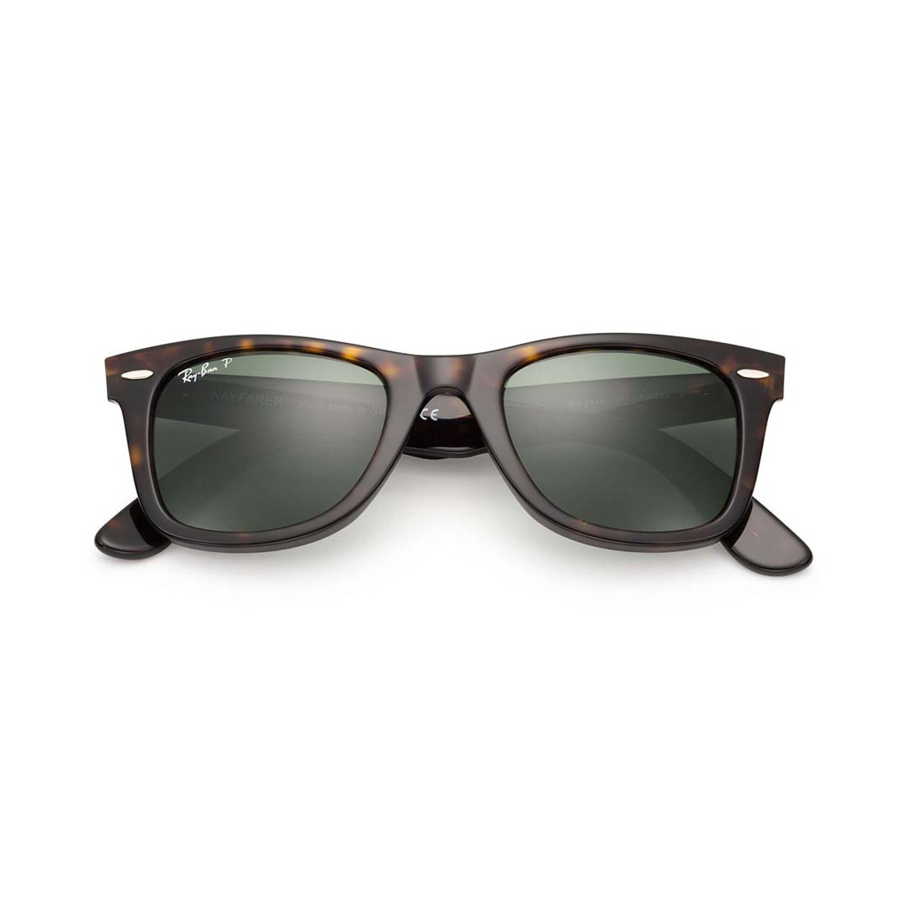 Ray-Ban Original Wayfarer Classic Polarized Sunglasses - Tortoise/Green $  213 | TYLER'S