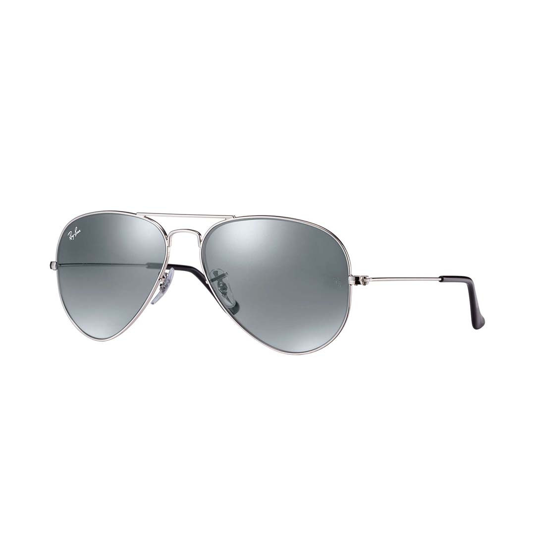 Ray-Ban Ray-Ban Aviator Mirror Sunglasses - Silver/Silver  display picture 1