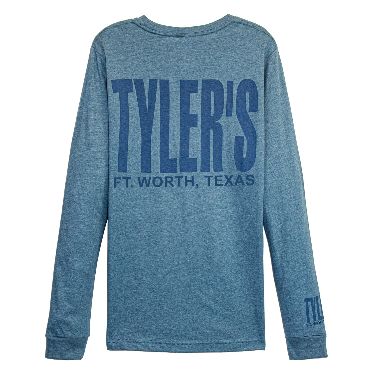 TYLER'S Heather Slate & Storm Blue Long Sleeve Track Tee| TYLER'S